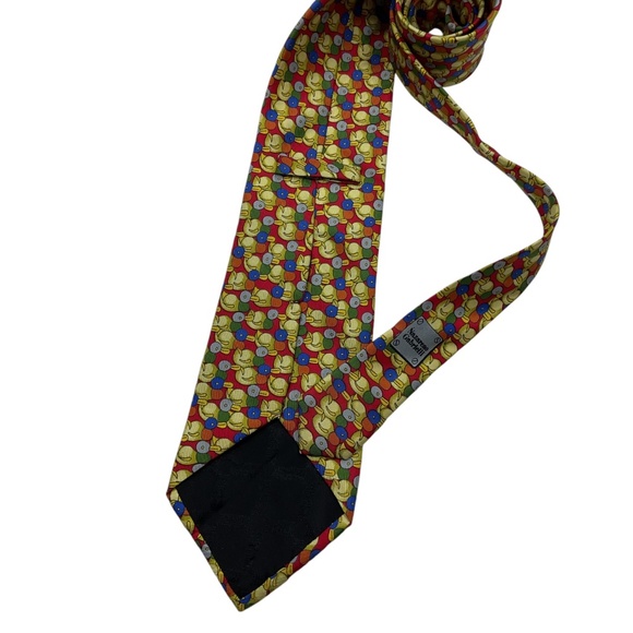 NAZARENO GABRIELLI Multicolor Bird Silk LUXURY Tie ITALY - Picture 2 of 6